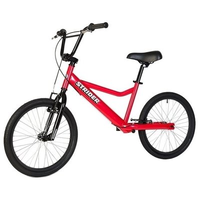 Loopfiets Super Strider 20 Sport Rood voor iedereen vanaf 10 jaar.