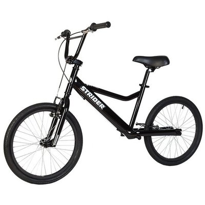 Loopfiets Super Strider 20 Sport Zwart voor iedereen vanaf 10 jaar.