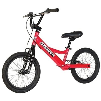 Loopfiets Super Strider 16 Sport Rood voor kinderen van 6 tot 12 jaar versie 2
