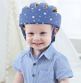 Baby valhelm zacht Blauw sterren vanaf 8 maanden