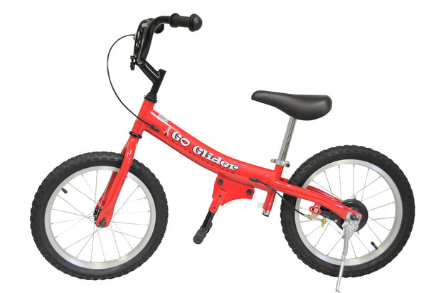 Glide Bike 16 inch loopfiets 5 tot 10 jaar ROOD