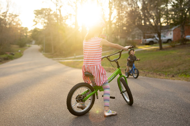 Glide Bike 16 inch loopfiets 5 tot 10 jaar ROOD